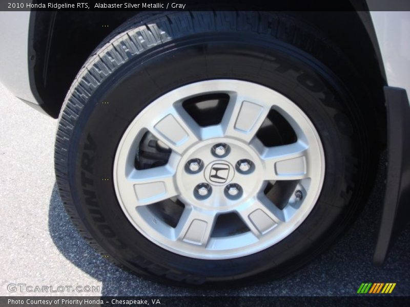 Alabaster Silver Metallic / Gray 2010 Honda Ridgeline RTS