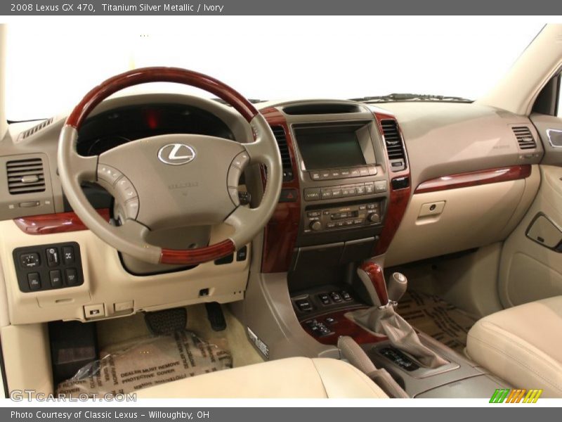 Titanium Silver Metallic / Ivory 2008 Lexus GX 470