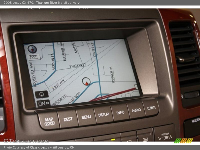 Titanium Silver Metallic / Ivory 2008 Lexus GX 470