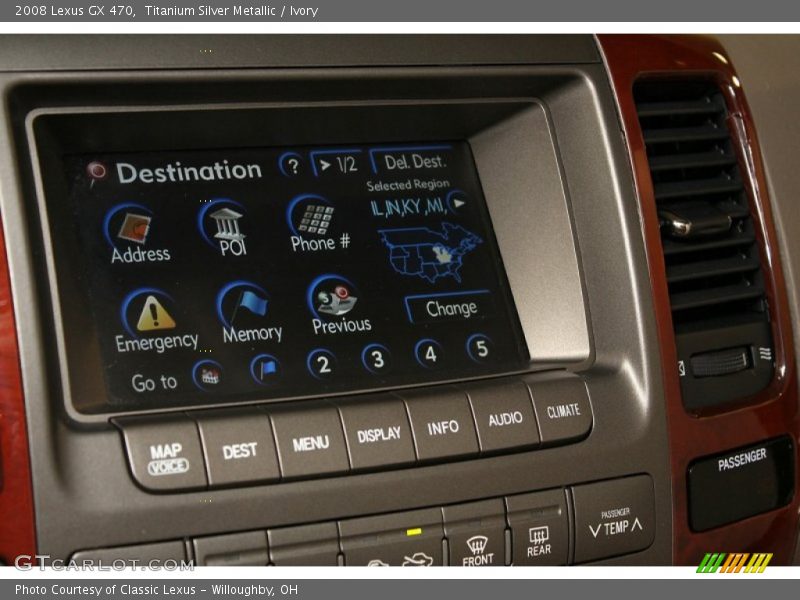 Titanium Silver Metallic / Ivory 2008 Lexus GX 470