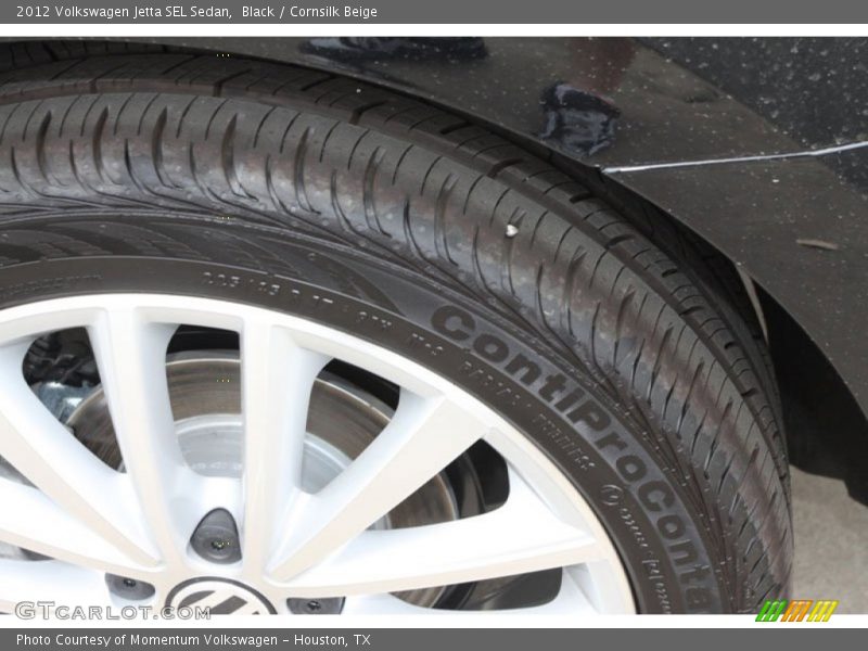 Black / Cornsilk Beige 2012 Volkswagen Jetta SEL Sedan