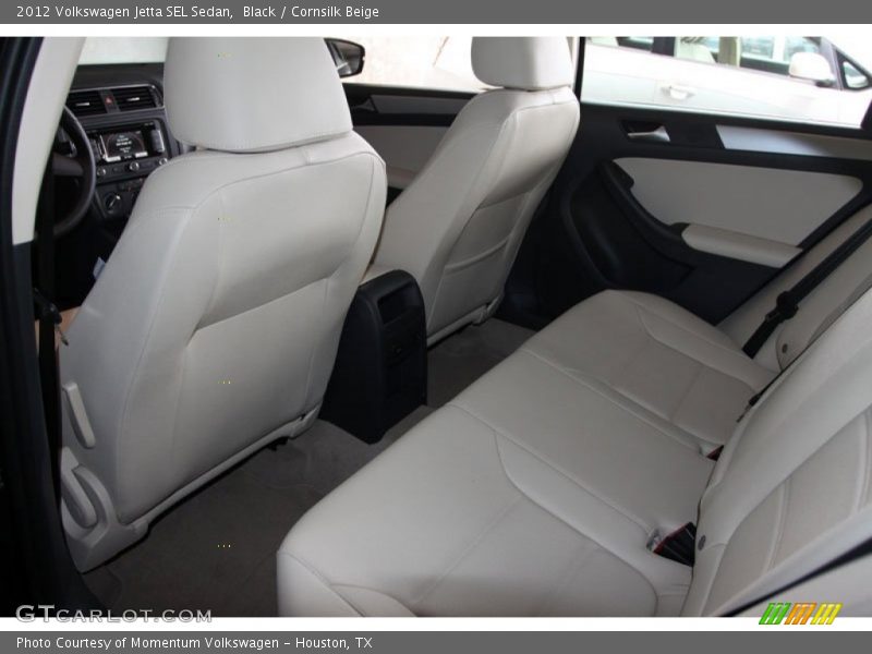 Black / Cornsilk Beige 2012 Volkswagen Jetta SEL Sedan
