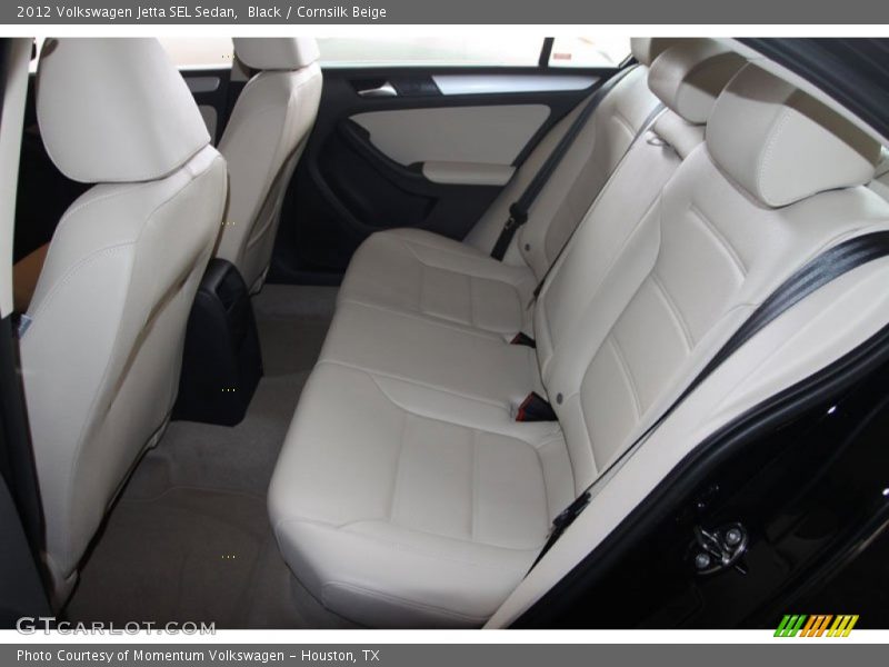 Black / Cornsilk Beige 2012 Volkswagen Jetta SEL Sedan
