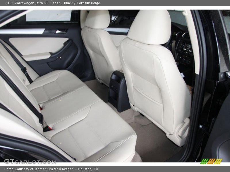 Black / Cornsilk Beige 2012 Volkswagen Jetta SEL Sedan