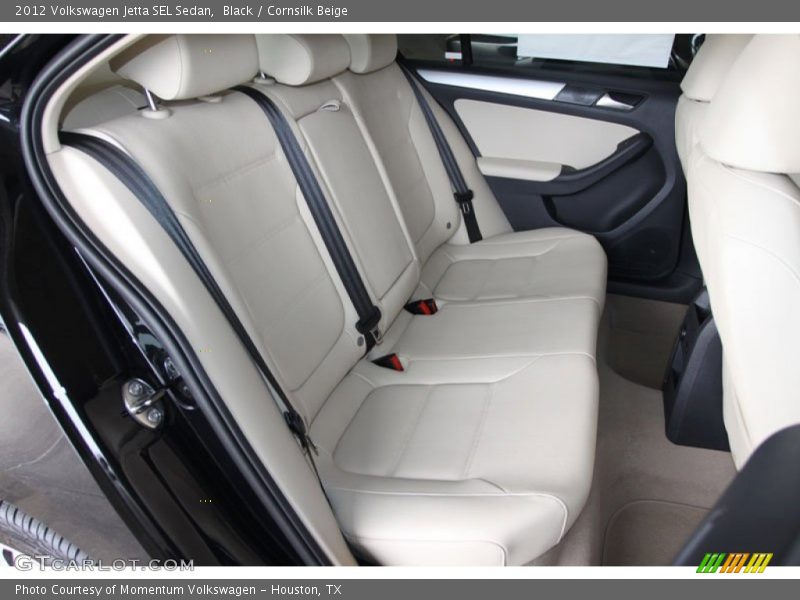 Black / Cornsilk Beige 2012 Volkswagen Jetta SEL Sedan