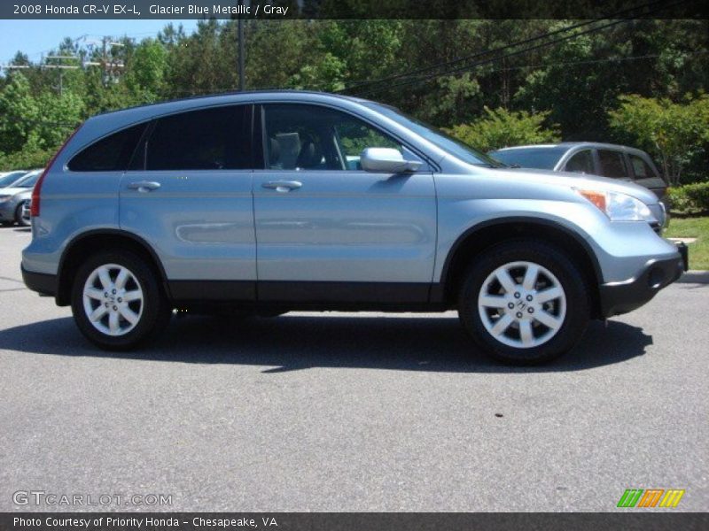Glacier Blue Metallic / Gray 2008 Honda CR-V EX-L