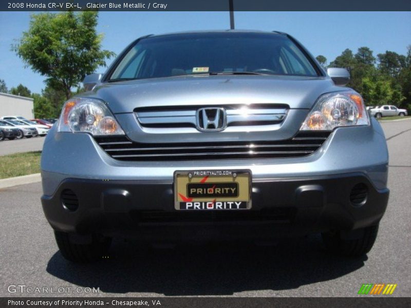 Glacier Blue Metallic / Gray 2008 Honda CR-V EX-L