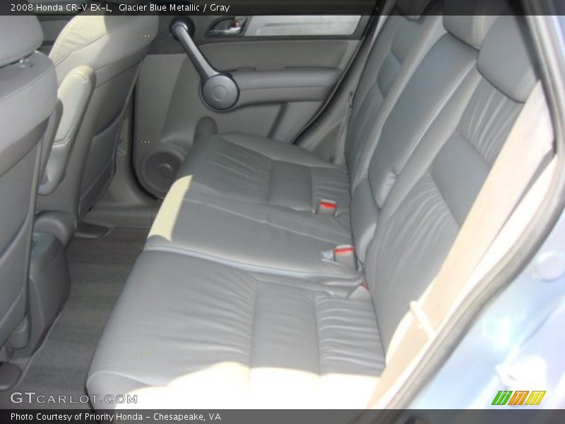 Glacier Blue Metallic / Gray 2008 Honda CR-V EX-L