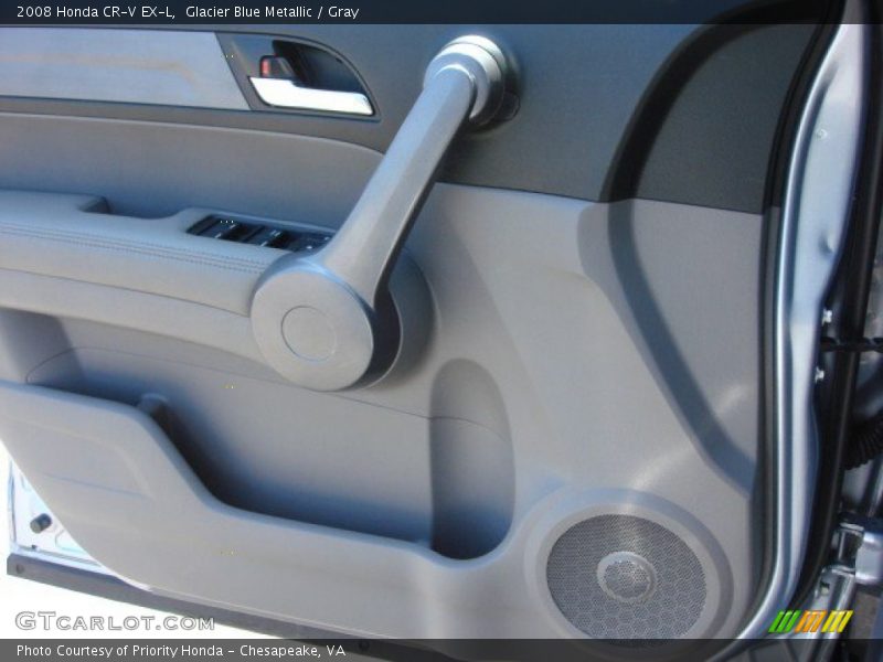 Glacier Blue Metallic / Gray 2008 Honda CR-V EX-L