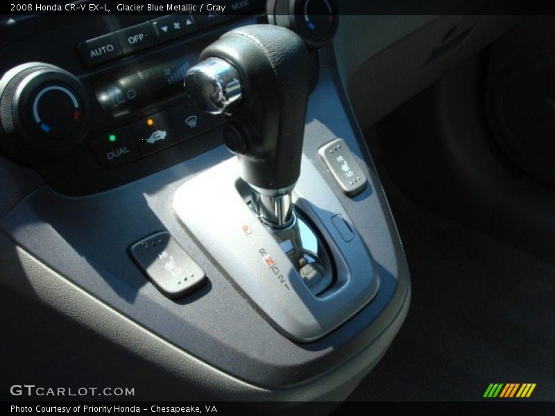Glacier Blue Metallic / Gray 2008 Honda CR-V EX-L