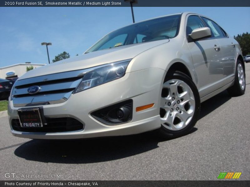 Smokestone Metallic / Medium Light Stone 2010 Ford Fusion SE