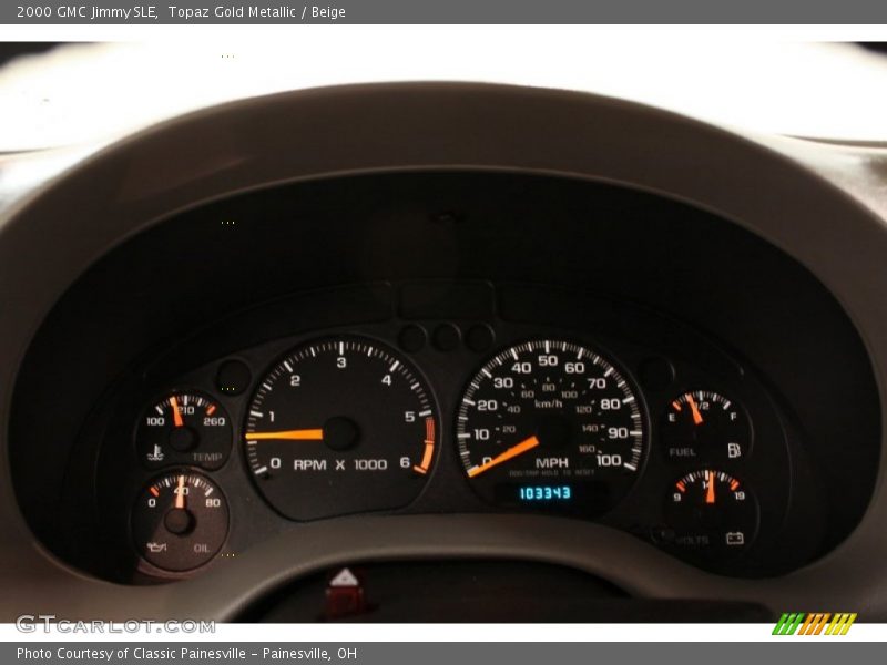 Topaz Gold Metallic / Beige 2000 GMC Jimmy SLE