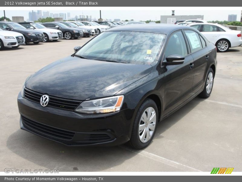 Black / Titan Black 2012 Volkswagen Jetta SE Sedan