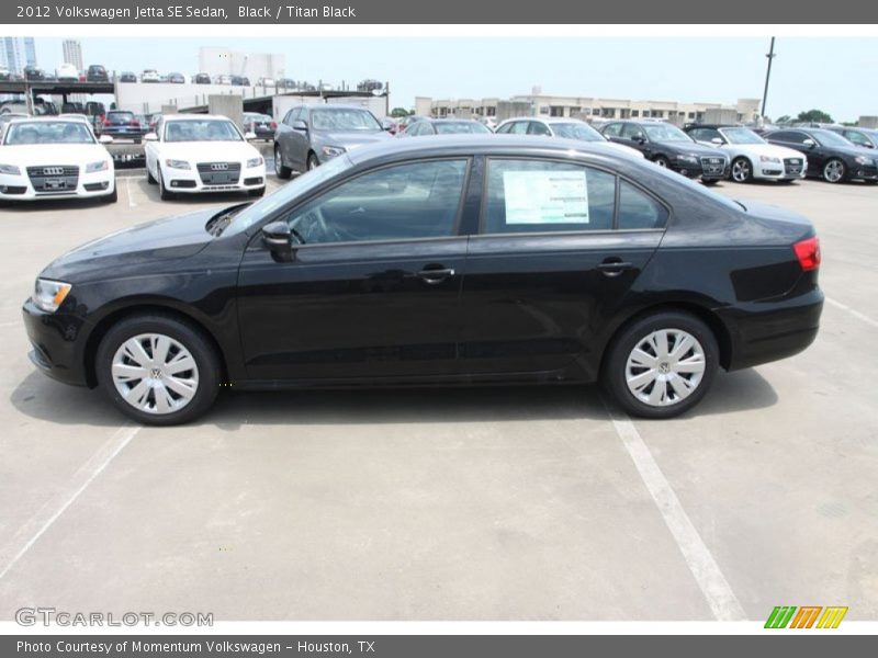 Black / Titan Black 2012 Volkswagen Jetta SE Sedan