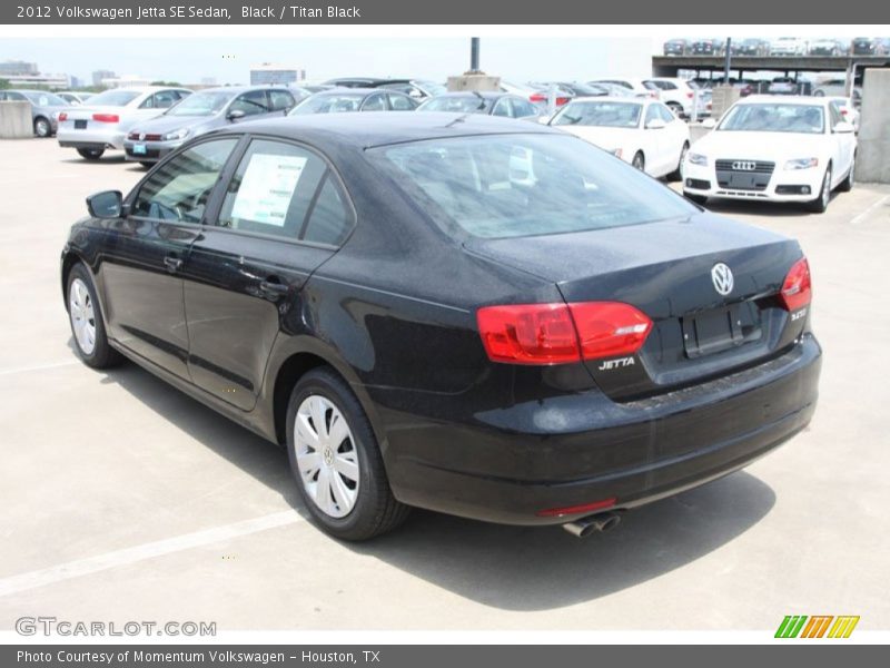 Black / Titan Black 2012 Volkswagen Jetta SE Sedan