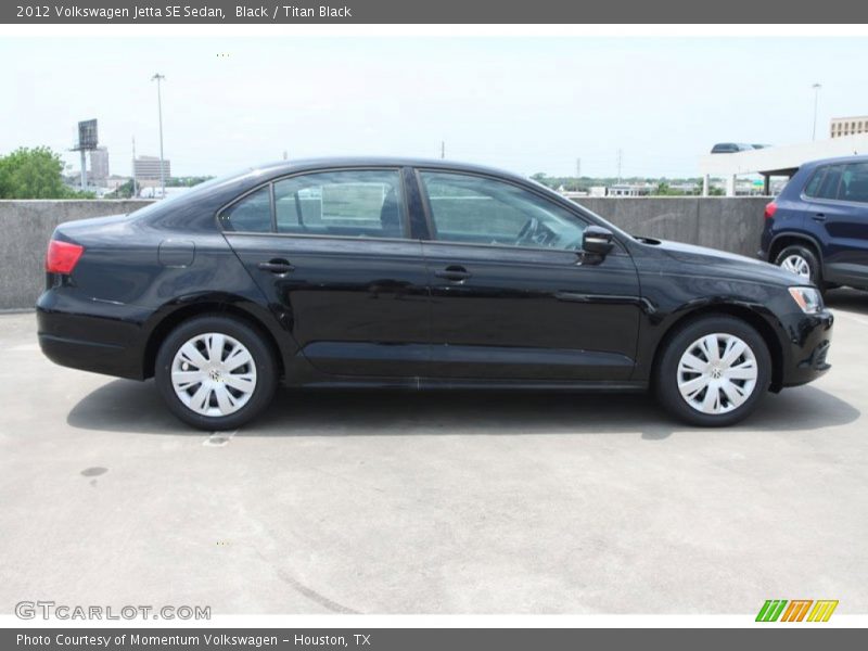 Black / Titan Black 2012 Volkswagen Jetta SE Sedan