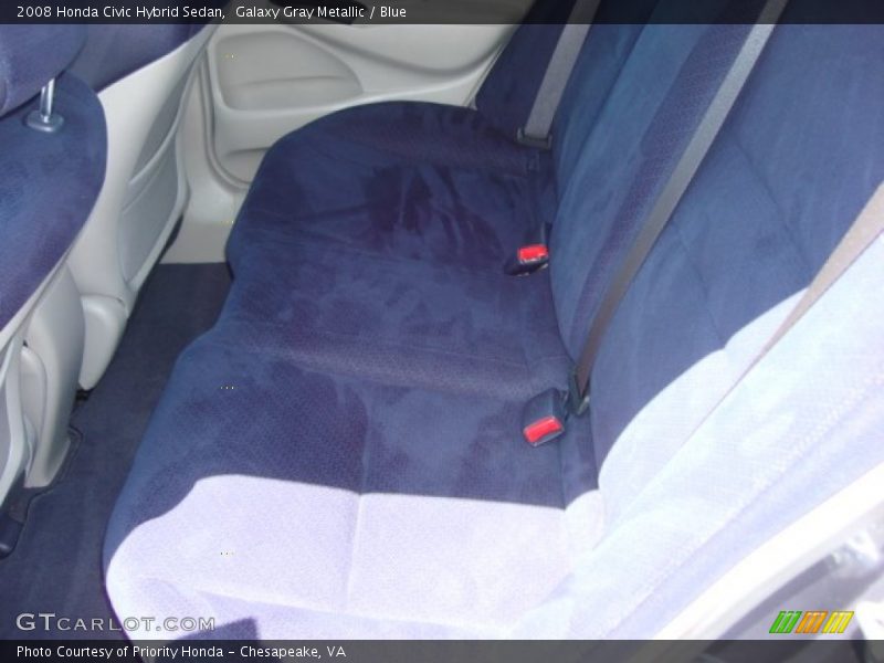 Galaxy Gray Metallic / Blue 2008 Honda Civic Hybrid Sedan