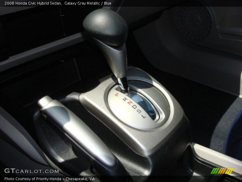 Galaxy Gray Metallic / Blue 2008 Honda Civic Hybrid Sedan