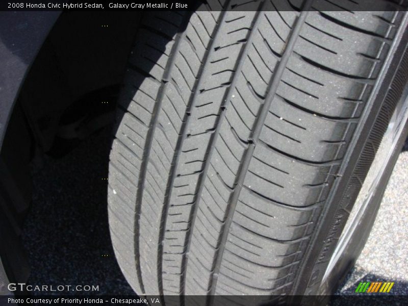 Galaxy Gray Metallic / Blue 2008 Honda Civic Hybrid Sedan