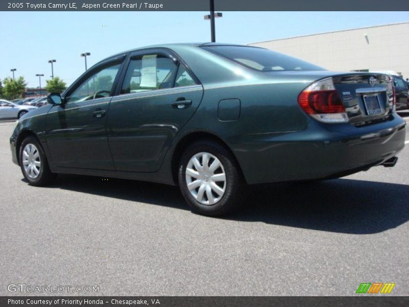 Aspen Green Pearl / Taupe 2005 Toyota Camry LE