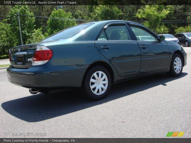 Aspen Green Pearl / Taupe 2005 Toyota Camry LE