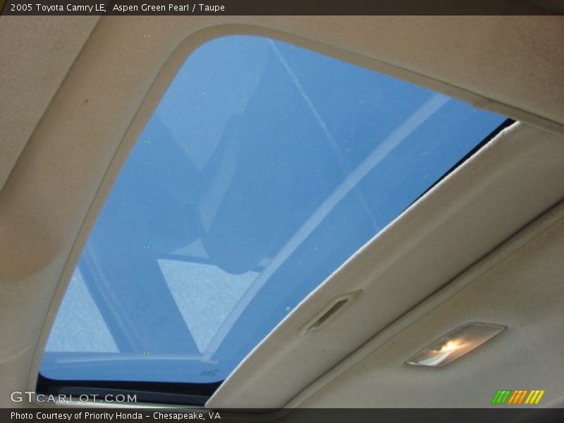 Aspen Green Pearl / Taupe 2005 Toyota Camry LE