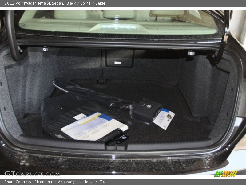 Black / Cornsilk Beige 2012 Volkswagen Jetta SE Sedan