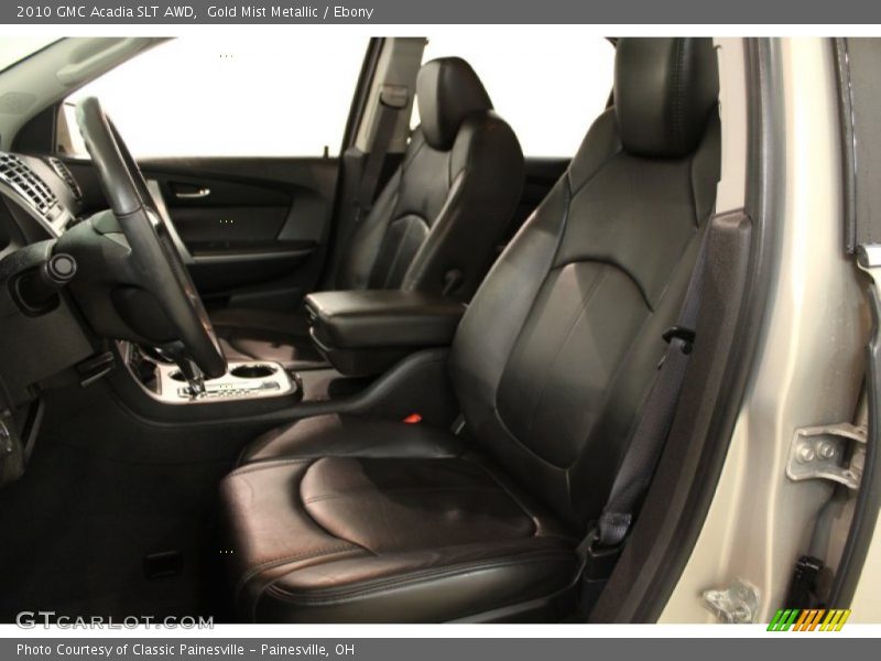 Gold Mist Metallic / Ebony 2010 GMC Acadia SLT AWD