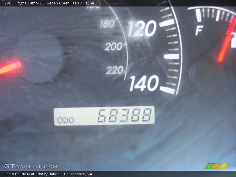 Aspen Green Pearl / Taupe 2005 Toyota Camry LE
