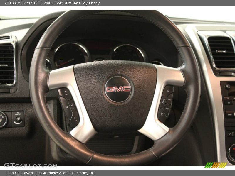 Gold Mist Metallic / Ebony 2010 GMC Acadia SLT AWD