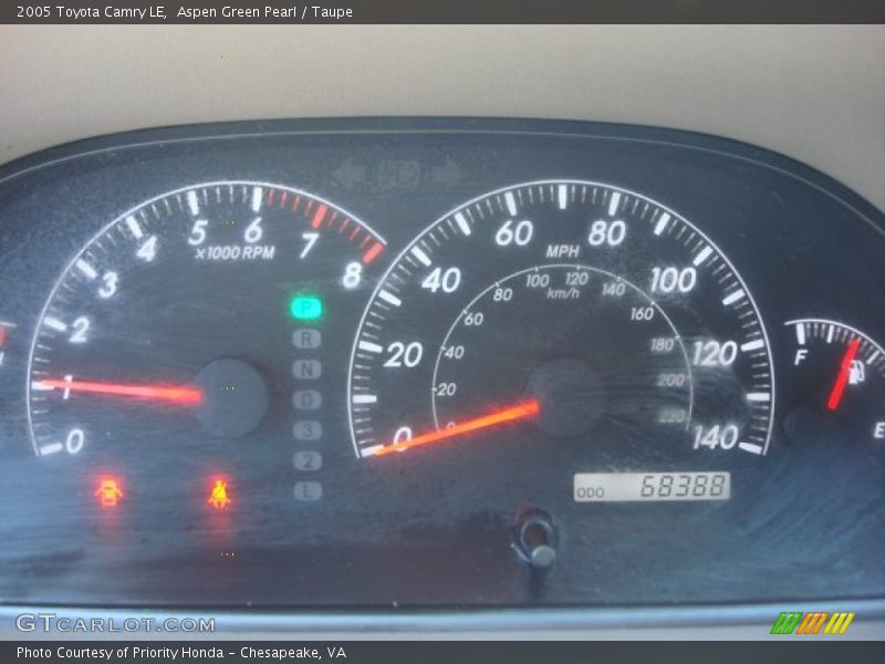 Aspen Green Pearl / Taupe 2005 Toyota Camry LE