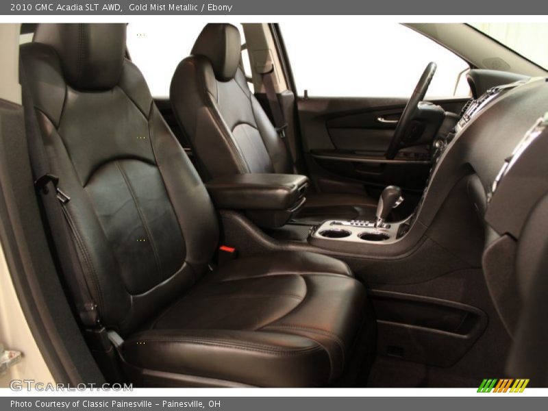 Gold Mist Metallic / Ebony 2010 GMC Acadia SLT AWD