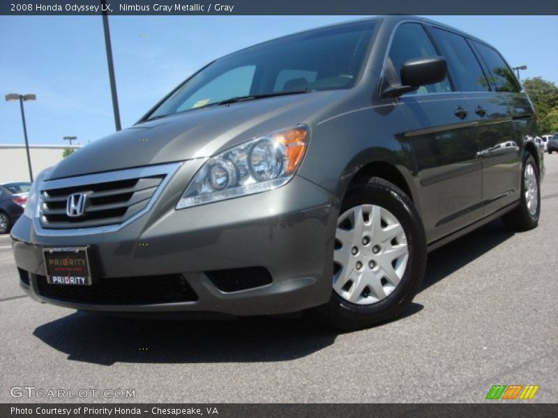 Nimbus Gray Metallic / Gray 2008 Honda Odyssey LX