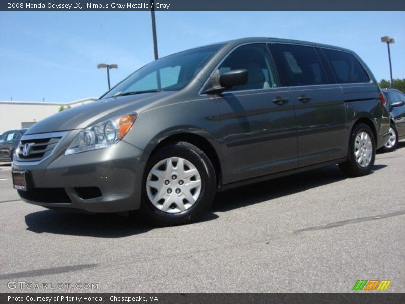Nimbus Gray Metallic / Gray 2008 Honda Odyssey LX