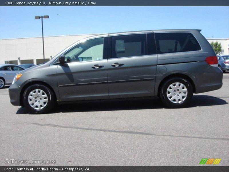 Nimbus Gray Metallic / Gray 2008 Honda Odyssey LX