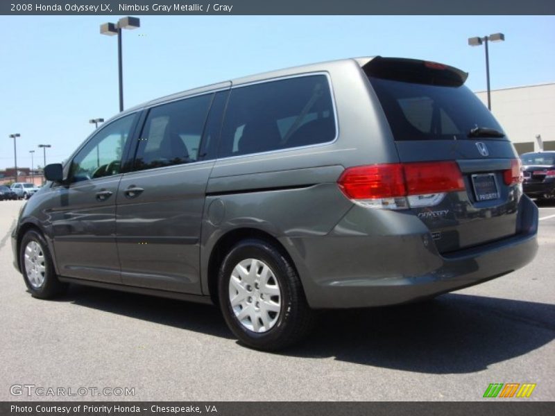 Nimbus Gray Metallic / Gray 2008 Honda Odyssey LX