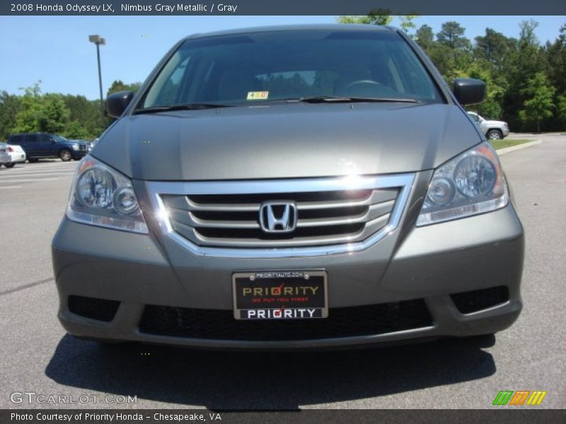 Nimbus Gray Metallic / Gray 2008 Honda Odyssey LX