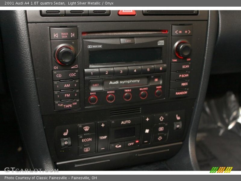 Light Silver Metallic / Onyx 2001 Audi A4 1.8T quattro Sedan