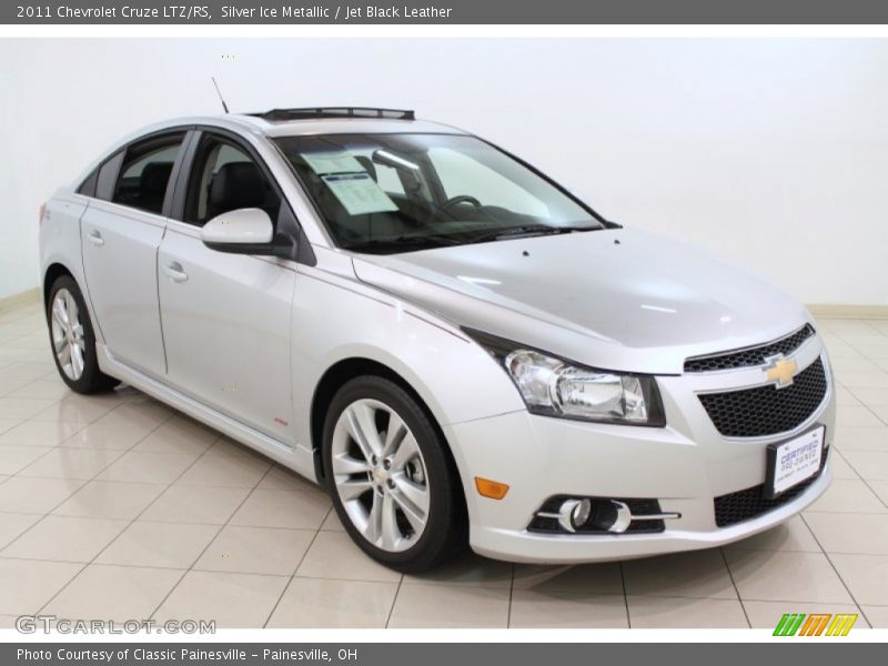Silver Ice Metallic / Jet Black Leather 2011 Chevrolet Cruze LTZ/RS