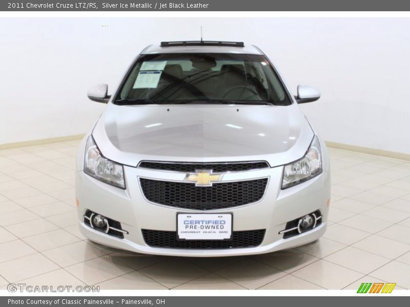 Silver Ice Metallic / Jet Black Leather 2011 Chevrolet Cruze LTZ/RS