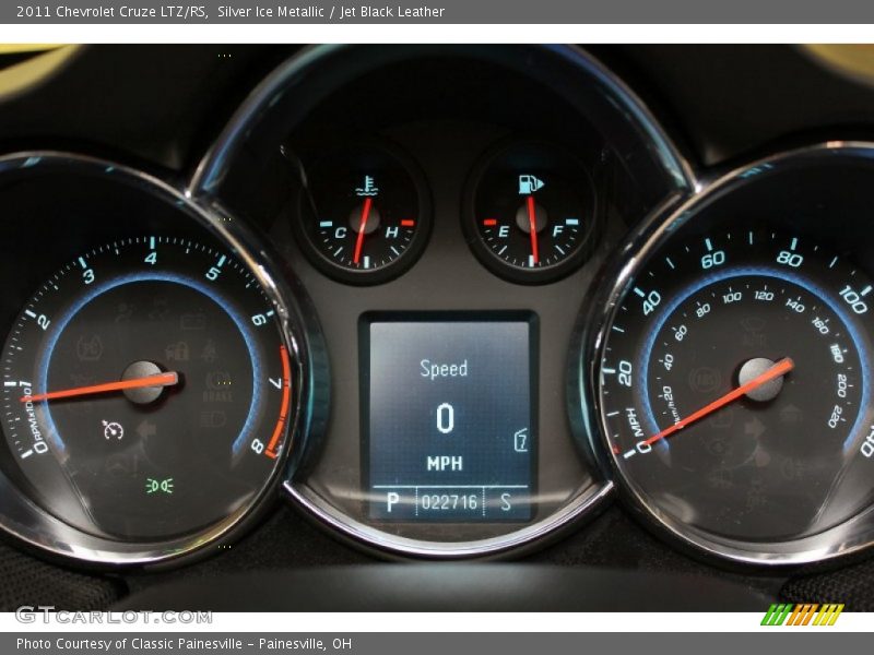 Silver Ice Metallic / Jet Black Leather 2011 Chevrolet Cruze LTZ/RS