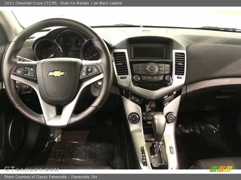Silver Ice Metallic / Jet Black Leather 2011 Chevrolet Cruze LTZ/RS