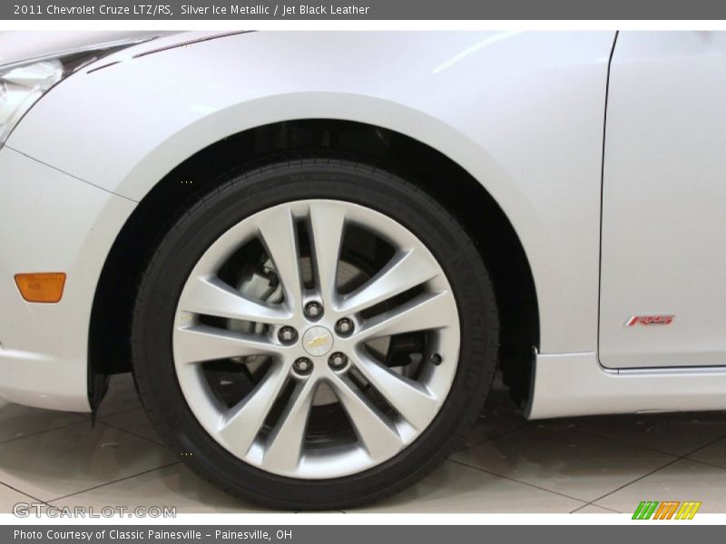 Silver Ice Metallic / Jet Black Leather 2011 Chevrolet Cruze LTZ/RS