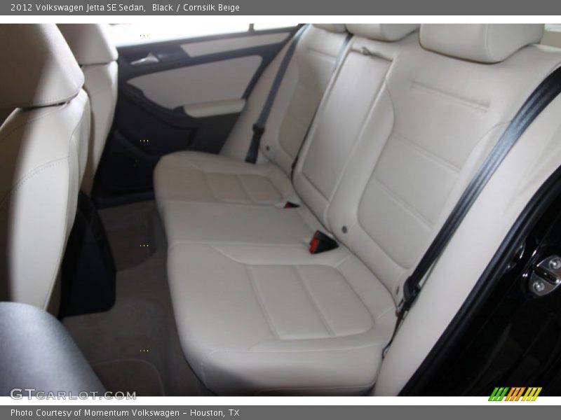 Black / Cornsilk Beige 2012 Volkswagen Jetta SE Sedan
