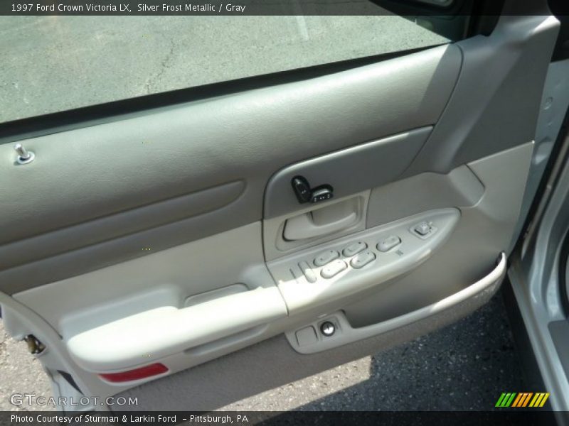 Silver Frost Metallic / Gray 1997 Ford Crown Victoria LX