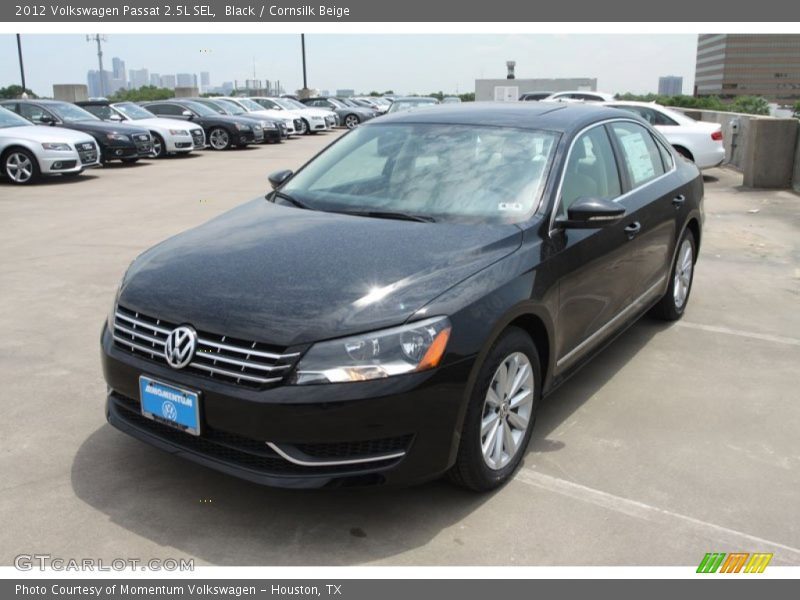Black / Cornsilk Beige 2012 Volkswagen Passat 2.5L SEL