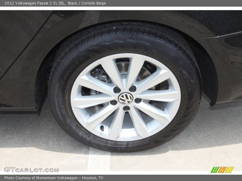 Black / Cornsilk Beige 2012 Volkswagen Passat 2.5L SEL