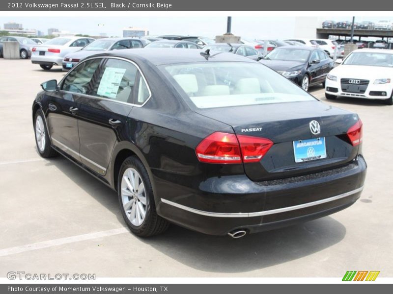 Black / Cornsilk Beige 2012 Volkswagen Passat 2.5L SEL