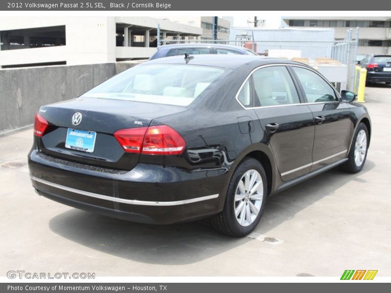 Black / Cornsilk Beige 2012 Volkswagen Passat 2.5L SEL
