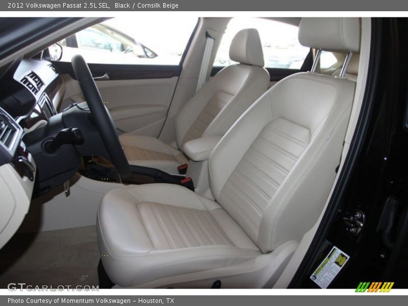 Black / Cornsilk Beige 2012 Volkswagen Passat 2.5L SEL